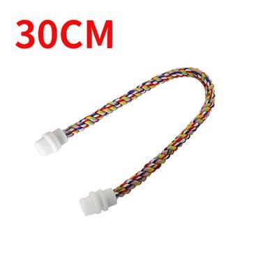 Colorful Cotton Rope Bird Molar Toy: Durable Parrot Perch For Cockatiels Cage Toy For Pet Birds 30CM