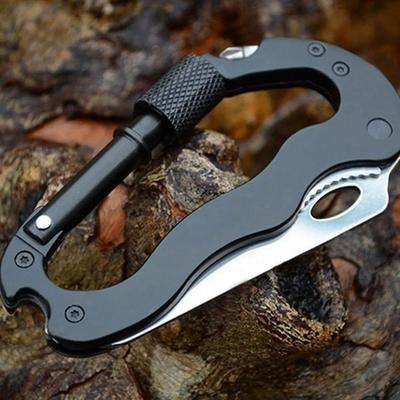 Jungle Outdoor Camping Multifunctional Quick Hang Safety Hiking Buckle Folding Pocket Knife, EDC Survival Gear With Scr Jungle Outdoor Camping Multifunctional Quick Hang Safety Hiking Buckle Folding Pocket Knife, EDC Survival Gear With Scr
