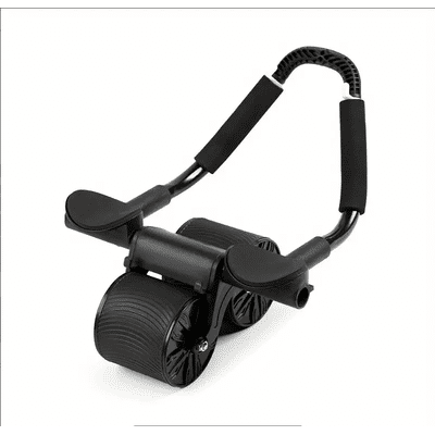 Automatic Rebound Ab Roller ABS Workout Wheel Black