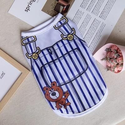 Summer Pet Clothes: Cartoon Puppy Dog Vest Shirt For Small Dogs XL 2