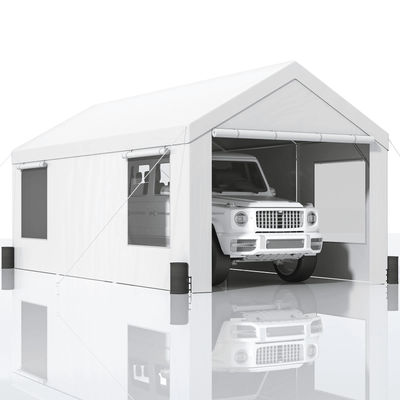 10x20Ft Heavy Duty Carport Canopy With 8 Legs, Sidewalls Windows Portable Garage Tent For Cars, Boats, And Outdoor Event 10x20Ft Heavy Duty Carport Canopy With 8 Legs, Sidewalls Windows Portable Garage Tent For Cars, Boats, And Outdoor Event