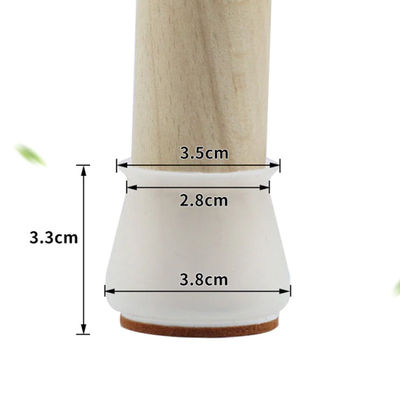 Upgraded Mute Furniture Leg Protectors White 16Pcs