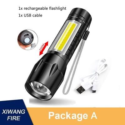 Portable USB Rechargeable Mini LED Keychain Light: Multifunction Pocket Work Light With Corkscrew For Outdoor Camping, F Package A
