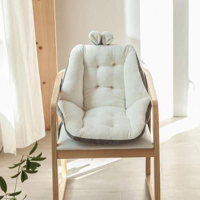 Experience Unmatched Comfort Orthopedic Seat Cushion With Luxurious Velvet Cover, Perfect For All Seasons White