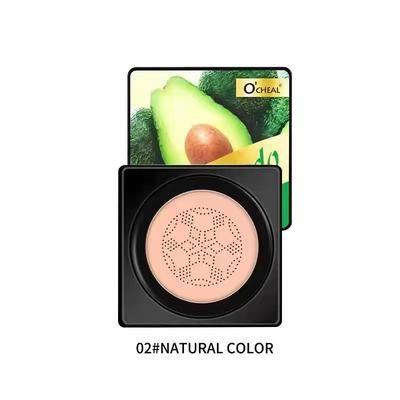Mushroom Head BB Cream Foundation, Long Lasting Concealer Cushion For Flawless Face Makeup natural Avocado