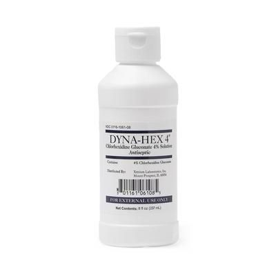 Dyna-Hex 4 Surgical Scrub Solution 8 oz. Bottle 4% Strength CHG (Chlorhexidine Gluconate) NonSterile (864113_EA)