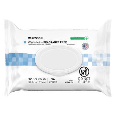 McKesson Personal Cleansing Wipe Soft Pack Unscented 96 Count (1246812_CS)