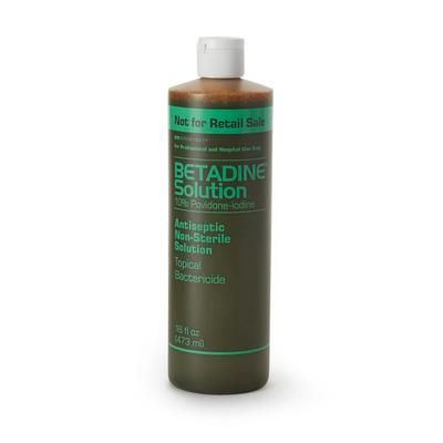 Betadine Skin Prep Solution 16 oz. Bottle 10% Strength Povidone-Iodine NonSterile (1257421_EA)