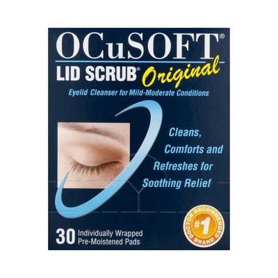 OCuSOFT Lid Scrub Eyelid Cleanser 30 per Box Wipe (493955_BX)