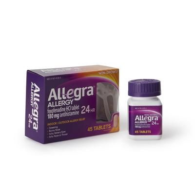 Allegra Allergy Relief 180 mg Strength Tablet 45 per Box (803857_BT)