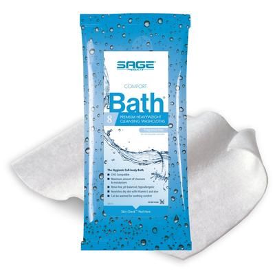 Comfort Bath Rinse-Free Bath Wipe Soft Pack Unscented 8 Count (368225_PK)