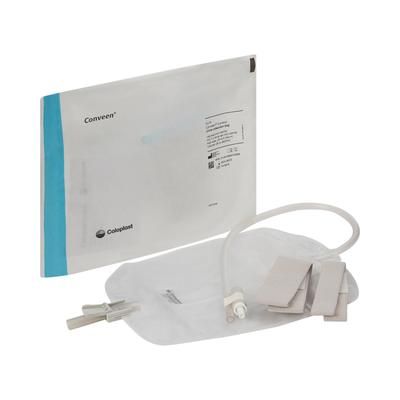 Conveen Security+ Urinary Leg Bag Anti-Reflux Valve NonSterile 800 mL Polyethylene / Flocked (185574_BX)