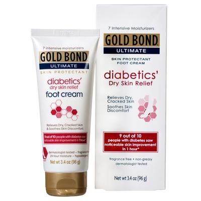 Gold Bond Ultimate Diabetics' Foot Moisturizer 3.4 oz. Tube Unscented Cream (1030716_EA)