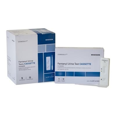 McKesson Consult Drugs of Abuse Test Kit Fentanyl (OTC Approved) 5 Tests CLIA Waived (1246106_CS)