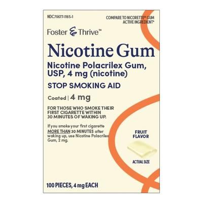 Foster & Thrive Stop Smoking Aid 4 mg Strength Gum (1238917_PK)