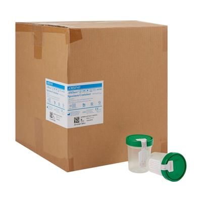 AMSure Specimen Container 120 mL (4 oz.) Screw Cap Patient Information Sterile (771367_CS)
