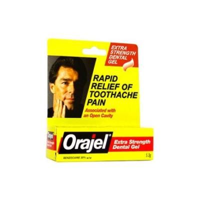 Orajel Oral Pain Relief 20% Strength Benzocaine Oral Gel 0.45 oz. (586119_EA)