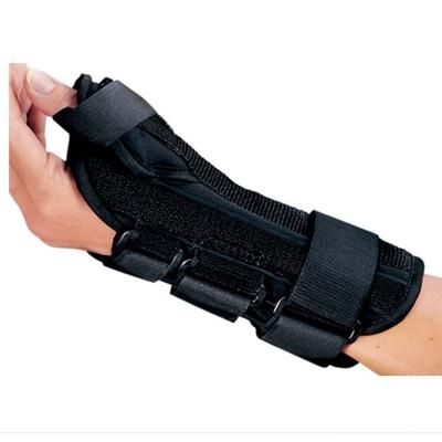 ProCare ComfortFORM Wrist Brace with Abducted Thumb Aluminum / Foam / Spandex / Plastic Left Hand Black Small (359054_EA)