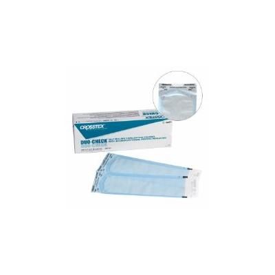 Duo-Check Sterilization Pouch Ethylene Oxide (EO) Gas / Steam 2-3/4 X 9 Inch Self Seal Paper (977708_BX)