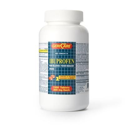 Geri-Care Pain Relief 200 mg Strength Ibuprofen Tablet 1000 Per Bottle (1181156_CS)