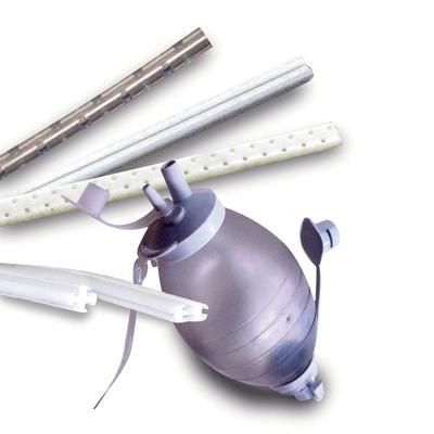 S-Vac Wound Drain Tube Round Hubless Type With Trocar 4 Channel Type 15 Fr. Size Sterile (491283_CS)