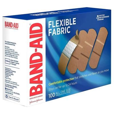 Band-Aid Adhesive Strip 1 X 3 Inch Fabric Rectangle Tan Sterile (115847_CS)