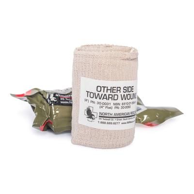 ETD Trauma Pressure Dressing with Wrap 4 X 70 Inch C-Clasp Closure Tan / White Sterile Standard Compression (835141_EA)