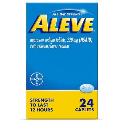 Aleve Pain Relief 220 mg Strength Naproxen Sodium Caplet 24 per Bottle (1194961_BT)