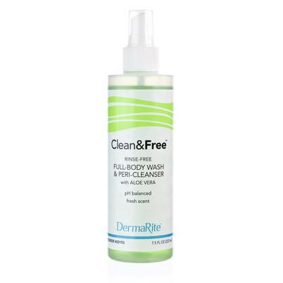 Clean & Free Rinse-Free Shampoo and Body Wash 7.5 oz. Pump Bottle Scented (630347_CS)