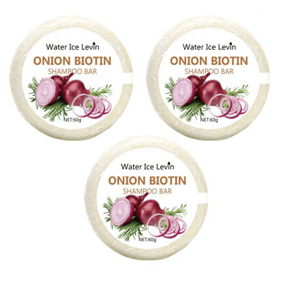 HydraRoots Onion And Biotin Shampoo Bar With Rosemary Extract c(60g)3pcs