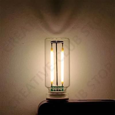 USB Touch Control LED Night Light With Edison Bulb For Bedroom And Ambient DIY Decor warm White 2