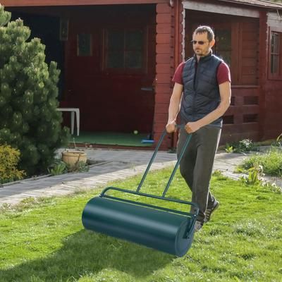 36" X 12" Tow Lawn Roller Water Filled Metal Push Roller For Lawns & Gardens 36" X 12" Tow Lawn Roller Water Filled Metal Push Roller For Lawns & Gardens