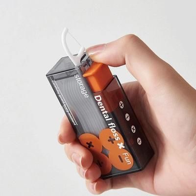 Portable Floss Dispenser With Disposable Floss Picks, Automatic Ejectable Floss Organizer For Oral Care Portable Floss Dispenser With Disposable Floss Picks, Automatic Ejectable Floss Organizer For Oral Care