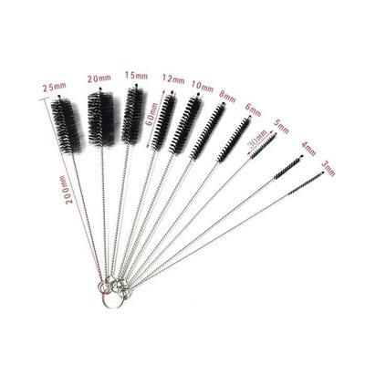 PrecisionClean 10 Piece Stainless Steel Tube And Equipment Cleaning Brush Set black 10 Pcs