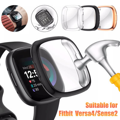 Watch Case TPU Screen Cover Protector For Fitbit Versa Sense Smartwatch, Ultra Thin Shockproof Full Protective Shell Watch Case TPU Screen Cover Protector For Fitbit Versa Sense Smartwatch, Ultra Thin Shockproof Full Protective Shell