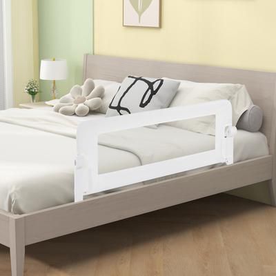 Foldable Bed Rail Swing Down, Baby Bed Guard Rail For Safe & Easy Access Foldable Bed Rail Swing Down, Baby Bed Guard Rail For Safe & Easy Access