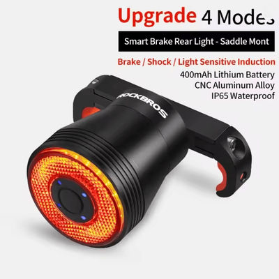ROCKBROS Smart Bike Brake Light With Auto Sensing And Waterproof LED Rear Light For Cycling Safety tl907q51