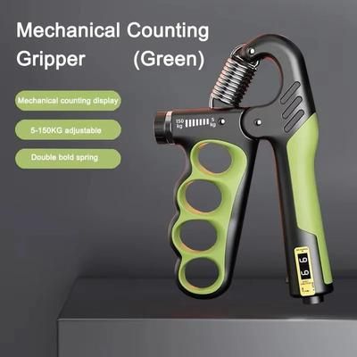 Adjustable Grip Strengthener For Fitness, Recovery, And Hand Muscle Building mechanical Green