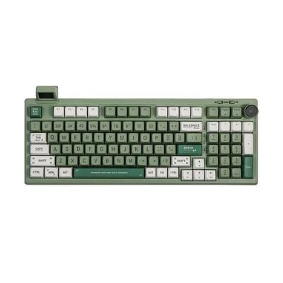 Wireless Mechanical Keyboard With Display And Gasket Mount epo Wisteria Tactile green