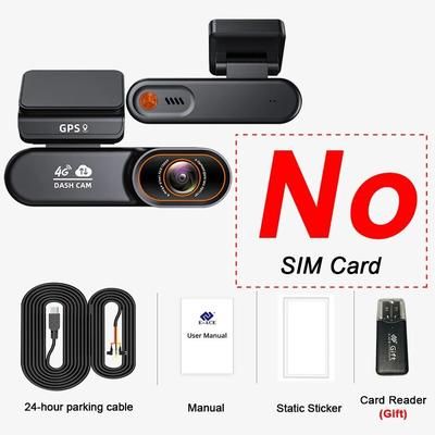 E ACE 4G Dash Cam With Remote Access GPS Collision Alert And Real Time Playback 64 Gb no Sim Card