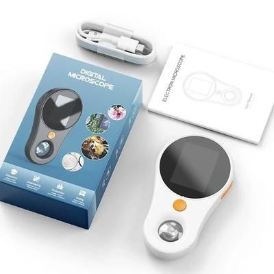 500X Digital Microscope With Light For Electronics, Coins, Jewelry, And Watch Repair white