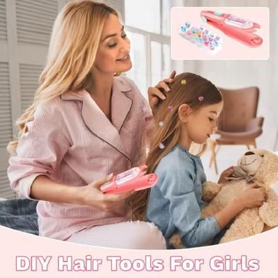 Bling Hair Gem Stamper Toy For Girls With Sparkling Hair Jewels 1pcs