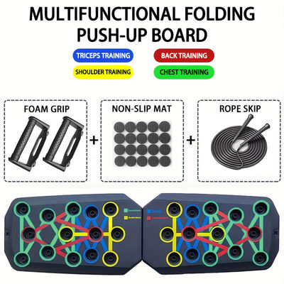 Portable Push Up Board Set Multifunctional Foldable Fitness Equipment For Chest, Abdomen, Arms & Back Trainin board Rope Skipping