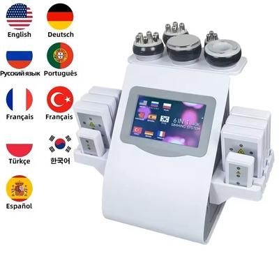 6 in 1 Professional Body Sculpting Cavitation Machine With 40K Ultrasound And RF 6 in 1 Professional Body Sculpting Cavitation Machine With 40K Ultrasound And RF