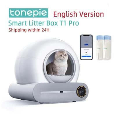 Automatic Smart Cat Litter Box Self Cleaning Fully Enclosed Pet Toilet Litter Tray With Ionic Deodorizer & App Control Automatic Smart Cat Litter Box Self Cleaning Fully Enclosed Pet Toilet Litter Tray With Ionic Deodorizer & App Control