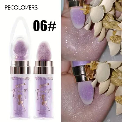 Shimmer Fairy Powder, White Purple Blue Loose Highlighter Face Body Glitter, Wand Makeup Bronzer, Illuminator Cosmetic 06