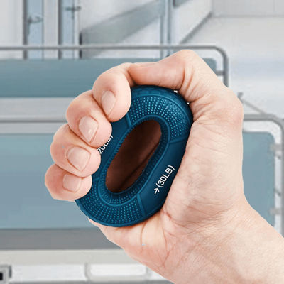 Silicone Hand Grip Strengthener Ring Finger & Wrist Trainer blue