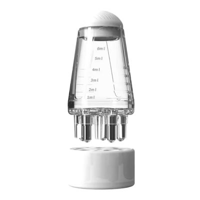6ml Hair Growth Oil Applicator With Scalp Roller Massager white