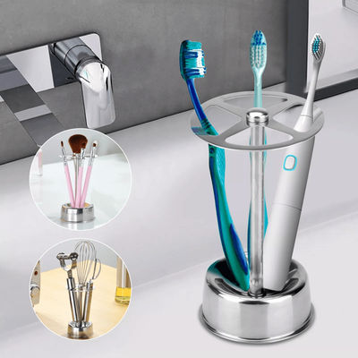 Stainless Steel Toothbrush Holder Stand Rack For Bathroom & Kitchen Stainless Steel Toothbrush Holder Stand Rack For Bathroom & Kitchen