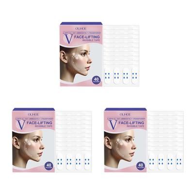 Ultra Thin Face Stickers, Invisible Lift Tape For V Line Chin Shaping & Skin Tightening 120pcs